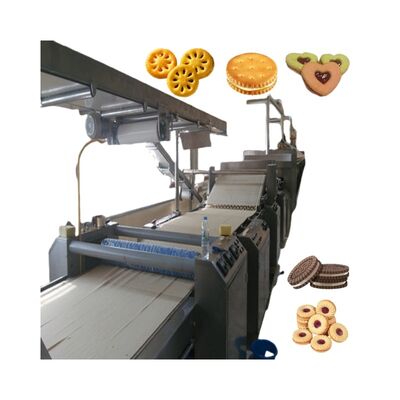 Sandwich Commercial Biscuit Making Machine Production Line Biscuit Equipment Machinery Capacity 50 - 1200Kg/H